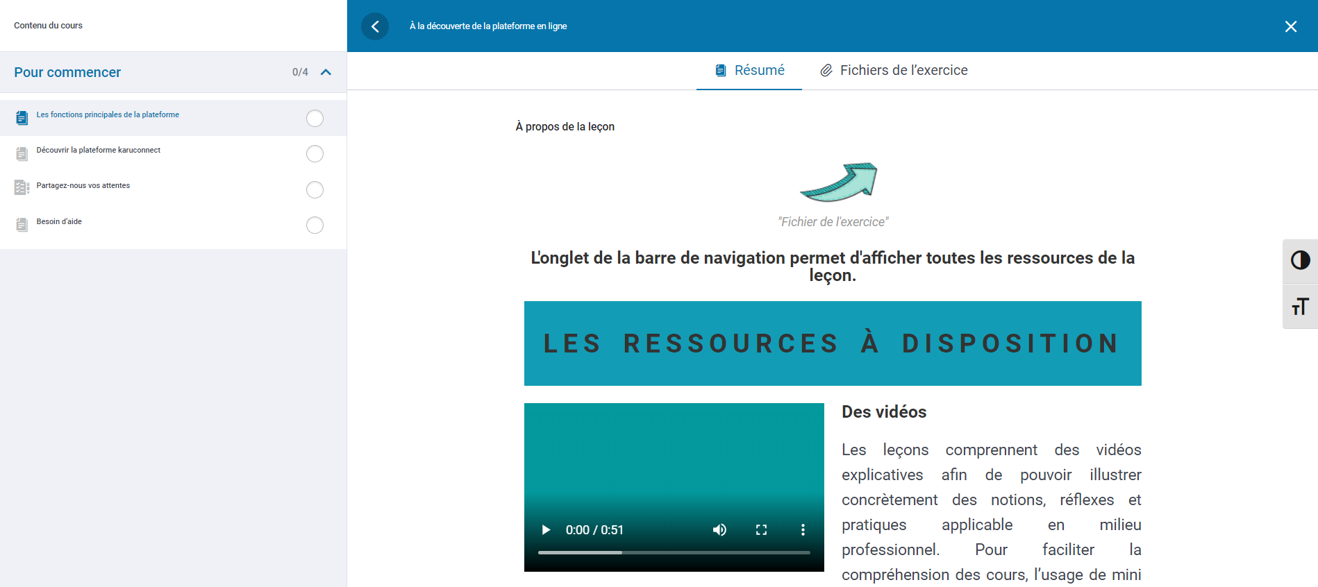 À la découverte de la plateforme en ligne